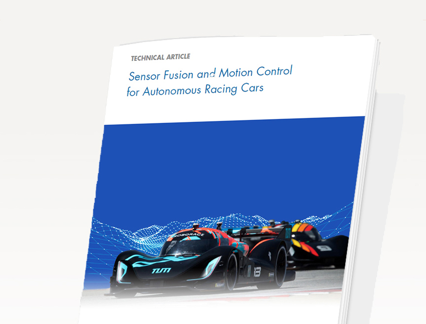 Sensor Fusion and Motion Control for Autonomous Racing Cars